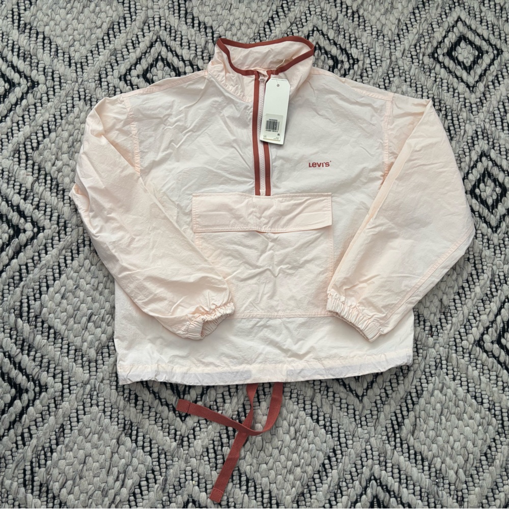 Levi's Light Pink 1/4 Zip Windbreaker